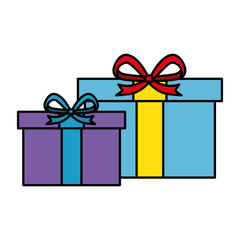 gifts boxes presents icons