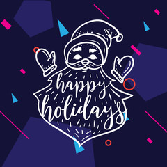 Merry Christmas typography.