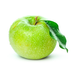 Fresh Green Apple Isolated on White Background