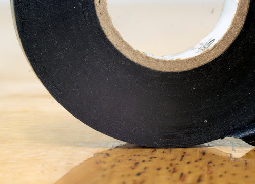 Macro Of Electrical Tape Roll	