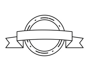 label ribbon banner blank template