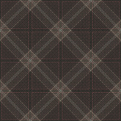 Seamless. Cloth. linen. Lanes, squares. Black color. Abstract.