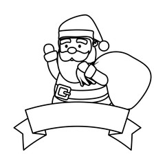 cute christmas santa claus character