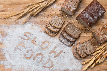 Healthy wholemeal bread