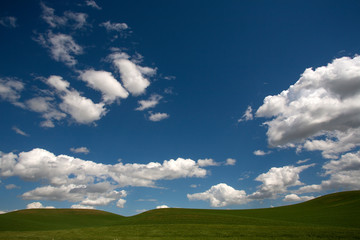 blue sky and clouds