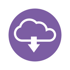 cloud computing server with arrow download