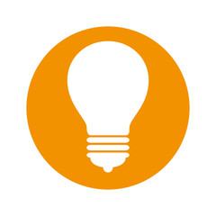 bulb light isolated icon