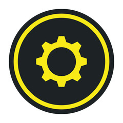 gear machinery isolated icon