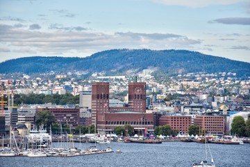 Oslo, Norwegen, Stadt, Skyline, Hafen, Leuchtturm, Hauptstadt, Rathaus, Oper, Stadthafen, Schloss,...