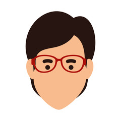 young man head avatar character