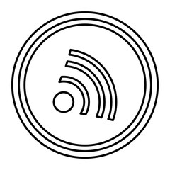 wifi signal isolated icon