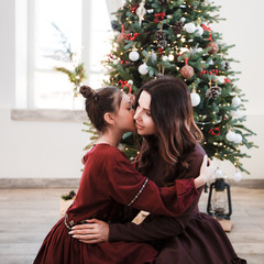 Merry Christmas and Happy Holidays! Mom and daughter . The morning before Xmas.