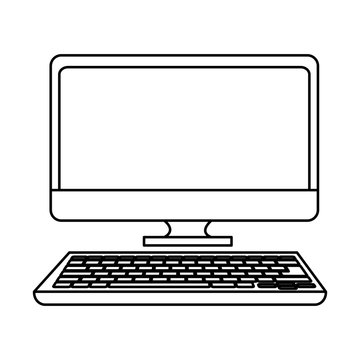 computer desktop isolated icon