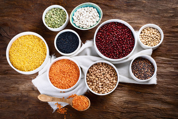 Various dry legumes