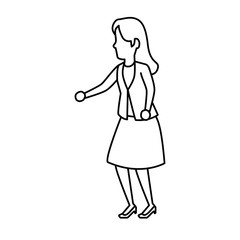 beautiful woman avatar character