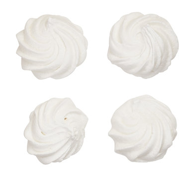 Set of meringue cookies