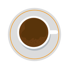 delicious coffee cup drink icon