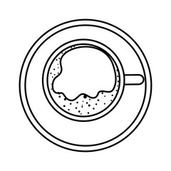 delicious coffee cup drink icon