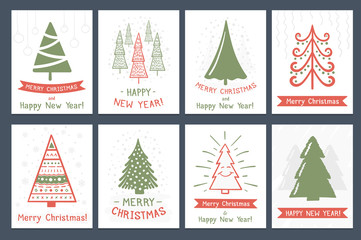 Naklejka premium Christmas Cards