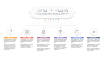 Infographic Template with 6 Steps