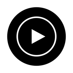 play button isolated icon