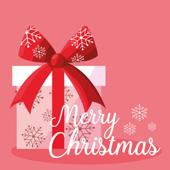 gift box of merry christmas