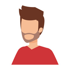 young man with beard avatar character