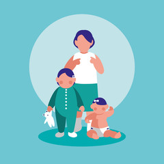 group of little girls characters