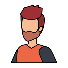 young man with beard avatar character