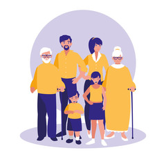 group of family members characters