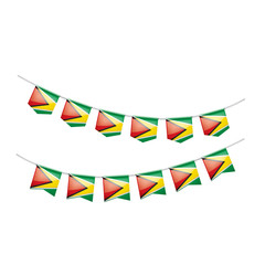 Obraz premium Guyana flag, vector illustration on a white background