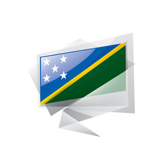 Solomon Islands flag, vector illustration on a white background