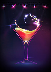 Disco Cocktail background