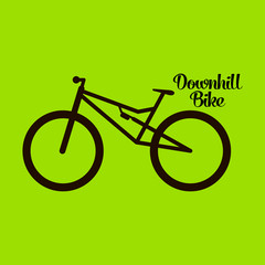 Downhill Bike Icon Vector illustration
