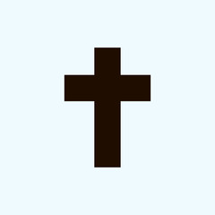 Simple cross icon vector illustration