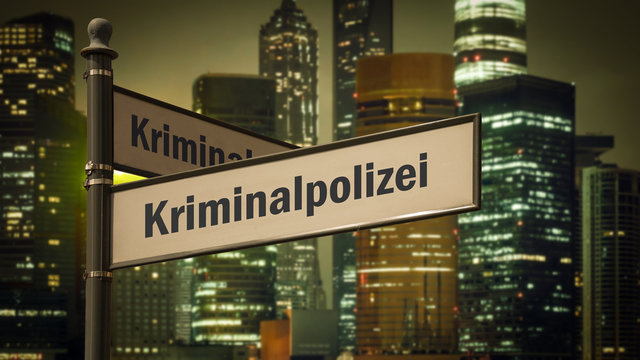 Schild 373 - Kriminalpolizei