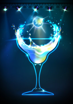 Disco Cocktail background