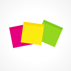 post-it, message couleur, vecteur