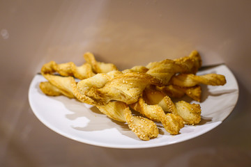 Close up of pastries