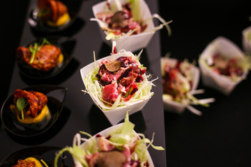 Fine dining appetisers