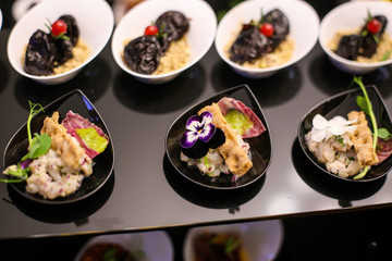 Fine dining appetisers