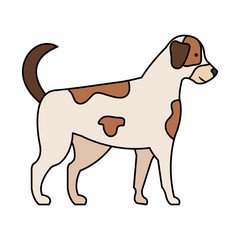 cute dog mascot icon