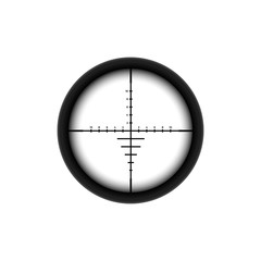 Automatic sniper collimator icon with blurred sight crosshairs.