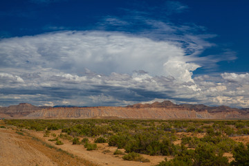 The landscape along the desert highway Utah, USA