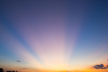 Sunset at Mekong river