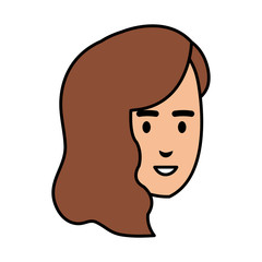 beautiful woman head avatar character