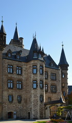 Fototapeta na wymiar Schloss Wernigerode im Harz, Sachsen - Anhalt