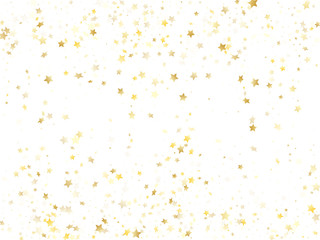 Magic gold sparkle texture vector star background.
