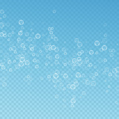 Soap bubbles abstract background. Blowing bubbles 