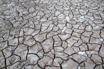Soil Crack in River